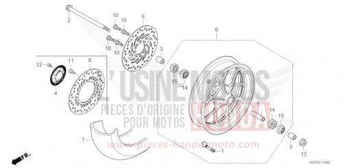 FRONT WHEEL Z125MAN de 2022
